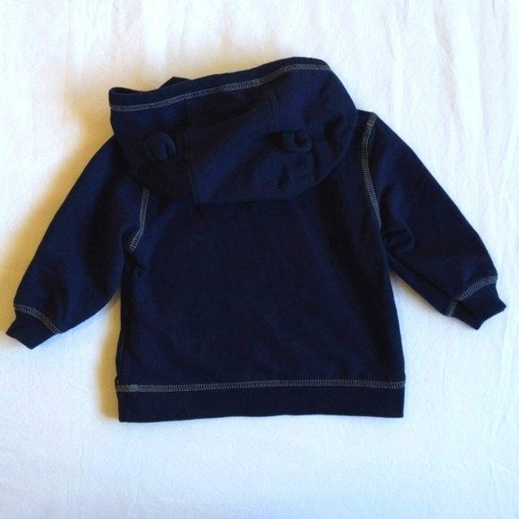 rorie whelan navy bear hoodie sweatshirt 12 months baby boy - Picture 8 of 8